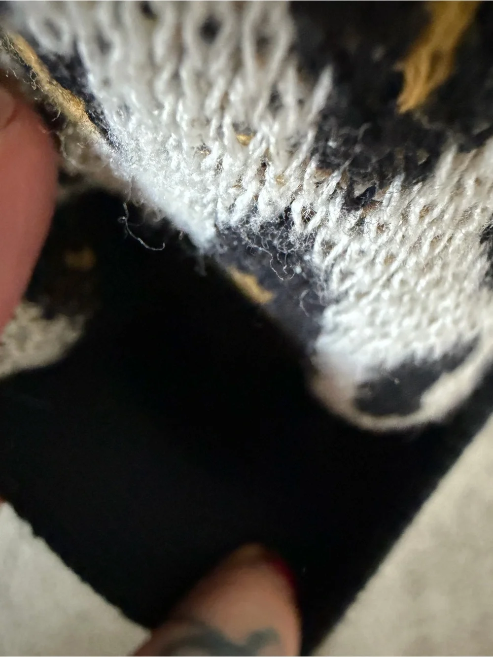 Designer leopard Print Button Cardigan in Black, White & Mustard